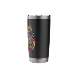Domestic Longhair Cat Lover Dia De Los Muertos Stainless Steel Insulated Tumbler
