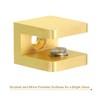 Uxcell Brass Glass Shelf Clamp - 10Pcs Adjustable Bracket Support