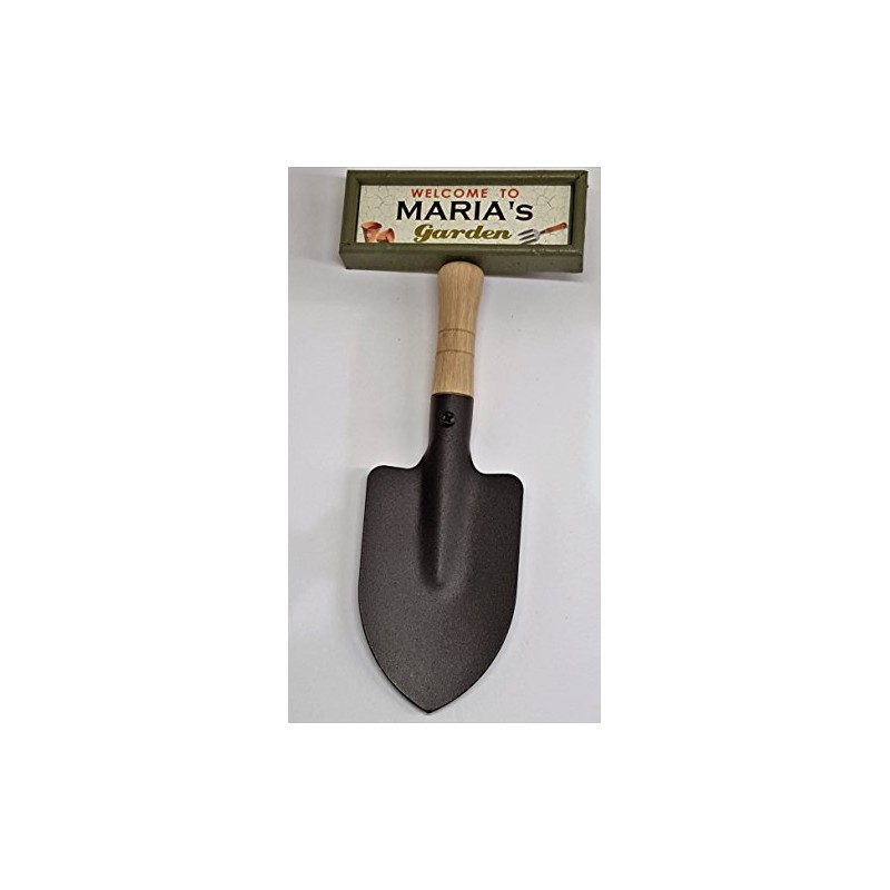 tlm wholesale Welcome to Maria's garden hanging shovel sign