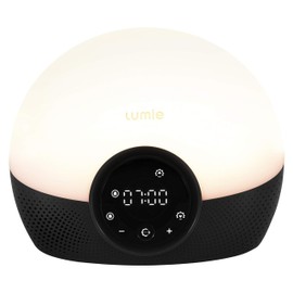 Lumie Bodyclock Glow 150 - Sunrise & Sunset Alarm Clock - Bedside Lamp with Custom Light Duration - Wake-Up, Night & Reading Light - Warm LEDs