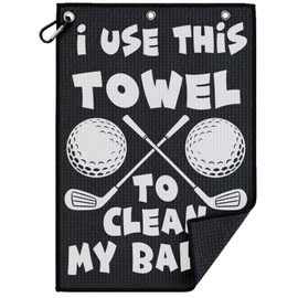 Lihome Golf Accessories for Men, Funny Golf Towel for Golf Bags, Premium Cleaning Cloth for Golf Balls & Clubs, Golf Gifts for Men, Golfers