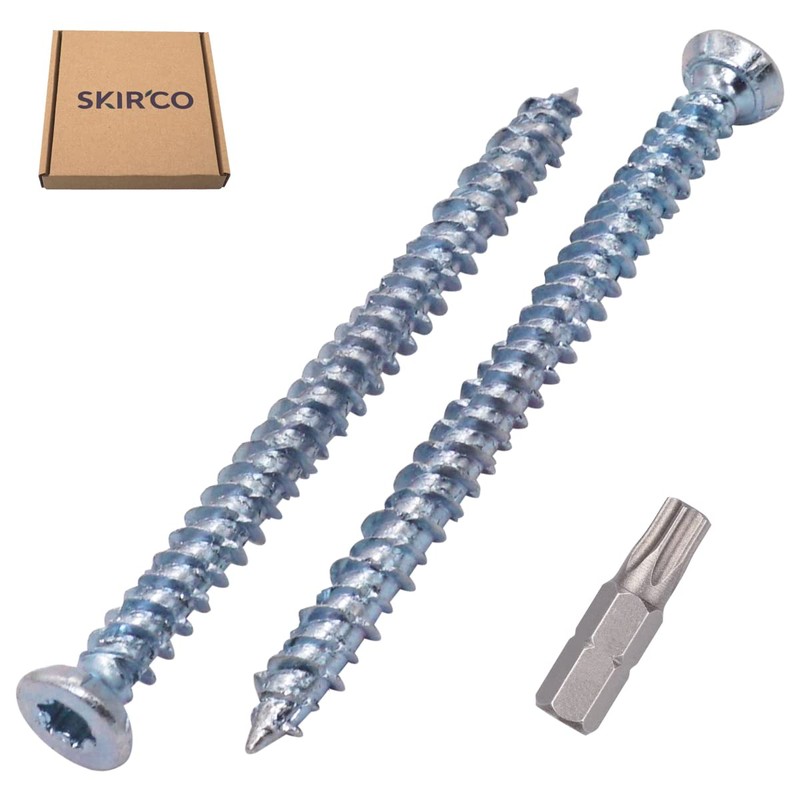 SKIR'CO (Pack of 10) Concrete Screws Galvanised 7.5 x 92mm