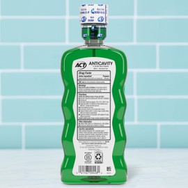 ACT Anticavity Fluoride Mouthwash with Zero Alcohol, Prevents Cavities, Freshens Breath & Strengthens Teeth, Mint Flavor, 18 fl. oz., 2 pk
