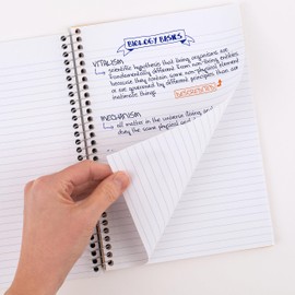 Five Star Small Spiral Notebook, 2 Subject, College Ruled Paper, 9-1/2" x 6", 100 Sheets, Teal Blue (06180AA4)