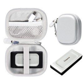 CaseSack Case for Kingston XS2000, XS1000, XS1000R 1TB/2TB/ 4TB/ 500GB High Performance Portable SSD (White)