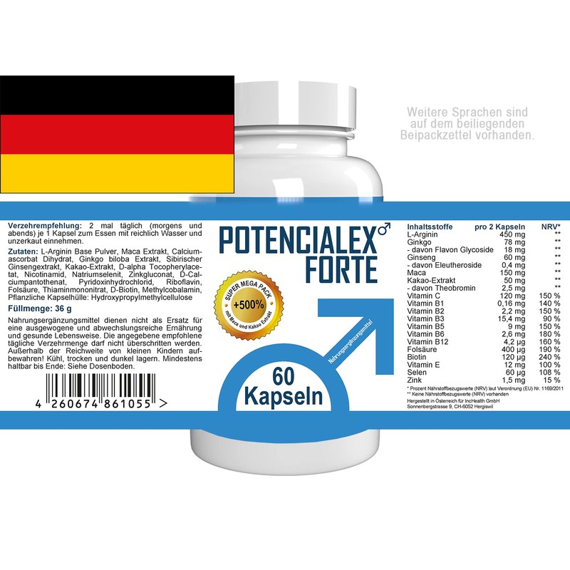 Potencialex Forte 60 Capsules