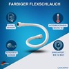 LAXARA DVGW Premium Coloured Flex Hose Black and White 3/8