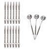BIPY 12/Pack Silver Dart Shafts 2BA Metal Accessories Stems Aluminum
