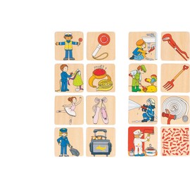 goki 56775 Memory Game Jobs Memo Game Occupations, Multicoloured (Multi-Colour)