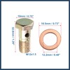 INFINAUTO 2 Set Banjo Bolt Brake Fitting Adapter M12x1.5 Thread