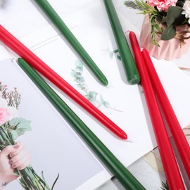 12 Inch Taper Candles Set of 6 Unscented Long Burning Smokeless Long Tall Tapered Candles for Candlesticks Sticks Wedding Home Christmas Decor Dinner