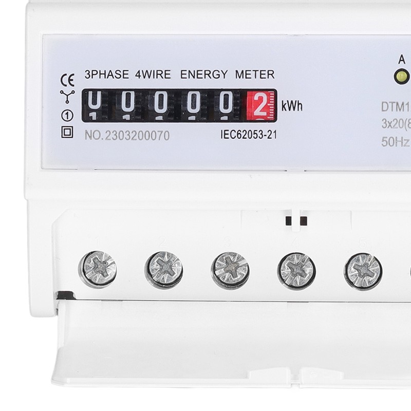 Digital Electric Energy Meter 7P 3 Phase Energy Meter DIN