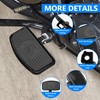 BAKAFOH D-shaped Driver Footboards Front Rider Foot Rest Floorboards for