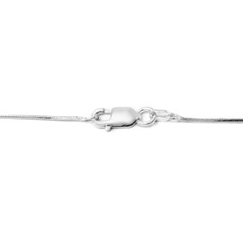 PORI JEWELERS 925 Sterling Silver .7MM Magic 8 Sided Italian Snake Chain - for Women (Silver, 16)