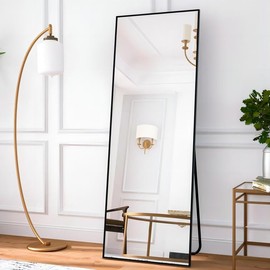 OICHA Standing Mirror Full Length Mirror 65"x22" Mirror Big Mirror for Room Full Body Mirror Large Floor Mirror with Stand Shatterproof Full Length Mirror Big Floor Mirror Full Length