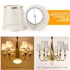YISUN Crystal Chandelier Mini Lamp Shade 5.5-inch, Bell, Clip On,