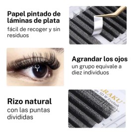 Nagaraku Extensiones De Pestañas Cifrado 5d W Shape                                                                                                   
