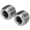 Blanking Plug, Male Thread Pipe Plug, Pack of 2 1/4