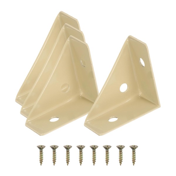 PATIKIL Corner Brace Brackets, 4Pcs 38mm x 38mm Carbon Steel