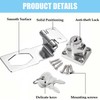Litensh Keyed Hasp Lock Right Angle 90 Degrees Lock Hasp