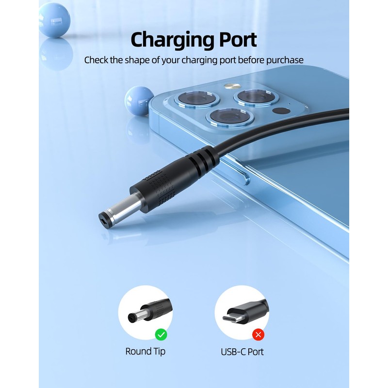 15V Charger Fit for Theragun Mini Prime G4-Mini-PKG-US Mini-PKG-AU Massage