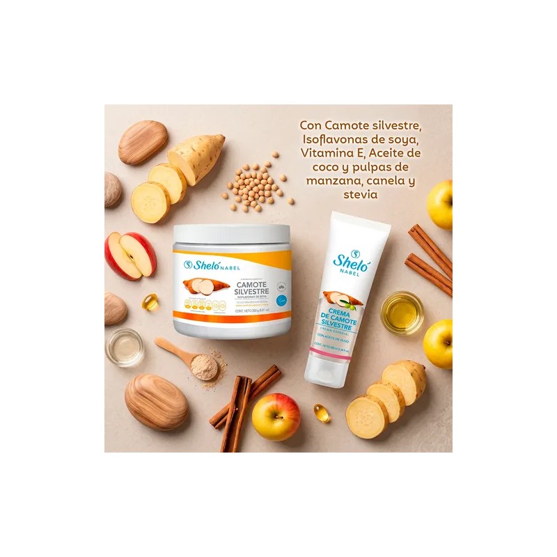 Kit Camote Silvestre Bebida En Polvo + Crema Sheló Nabel