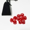 Yiotfandoll 10PCS Polyhedral Dice - D6 Acrylic Dice (16mm, Transparent