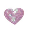 Light Pink - Valentine Sequin Heart - - 1.75 Inch