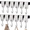 XHTXHT Pack of 12 S Hooks with Leather Loop, Brown