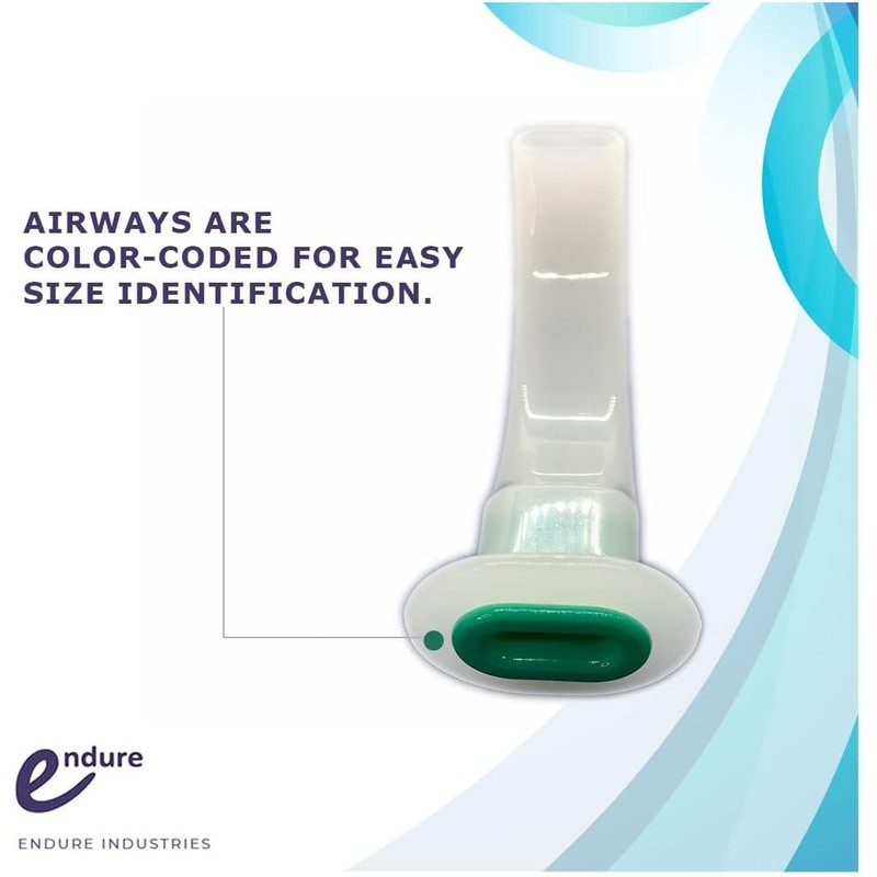 Endure Oropharyngeal Airway Kit, 9 Pieces, Sizes 40mm - 120mm,