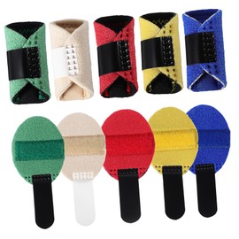 SUPVOX 10pcs Soft Finger Splint Braces for Boys and Girls Adults Finger Braces Plate for Injured Treatment