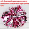 Metallic Cheerleader Cheerleading Pom Poms 6 inch 1 Pair 2