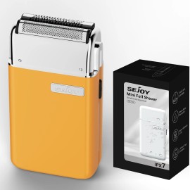 SEJOY Portable Mini Electric Foil Shaver For Men Cordless Razor Beard Trimmer Shaving