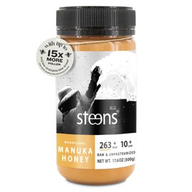 Steens Manuka Honey - MGO 263+ - Pure & Raw 100% Certified UMF 10+ Manuka Honey - Bottled and Sealed in New Zealand - 17.6 oz Jar…