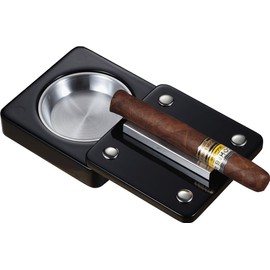 Visol Slide Black and Stainless Steel Cigar Ashtray