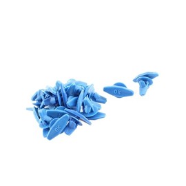 Partuto 20 Pcs Blue Auto Car Door Card Interior Weatherstrip Rivets Clips Replacement