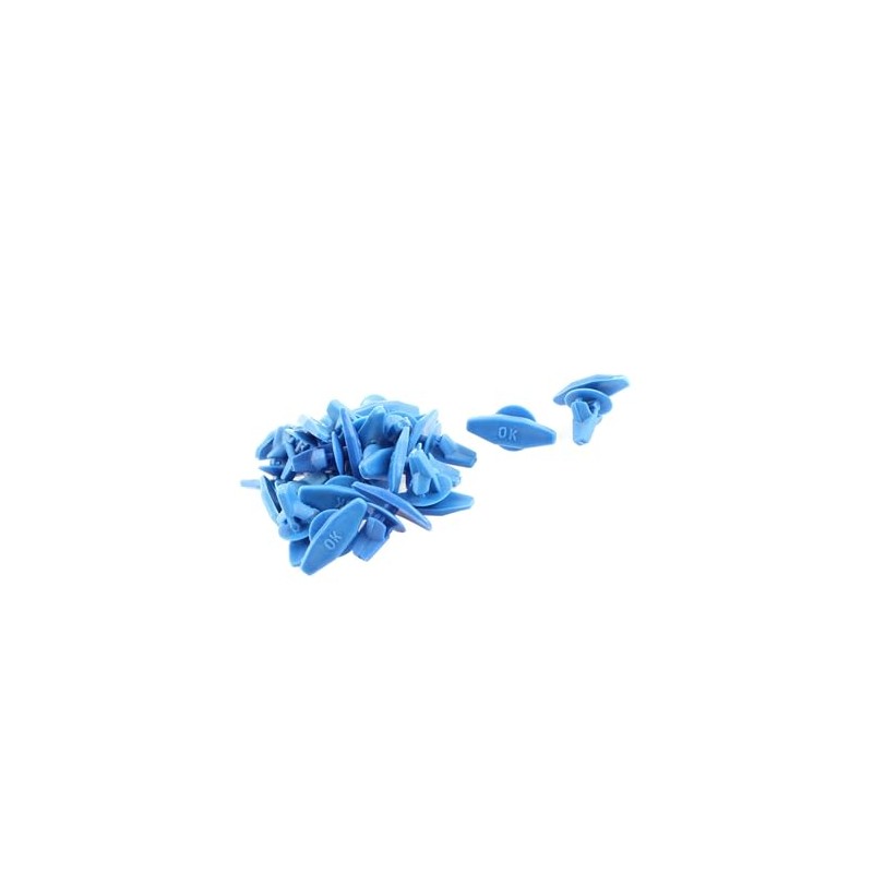 Partuto 20 Pcs Blue Auto Car Door Card Interior Weatherstrip