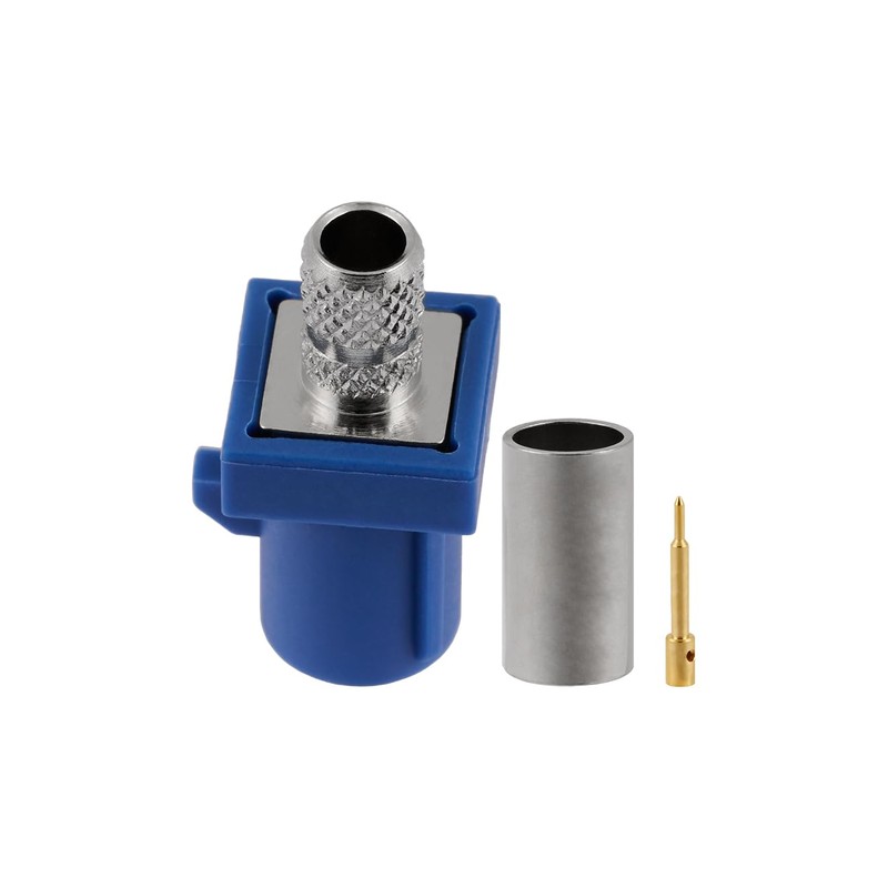 POBADY 10PCS Fakra C Male Crimp Connectors Fakra C Male