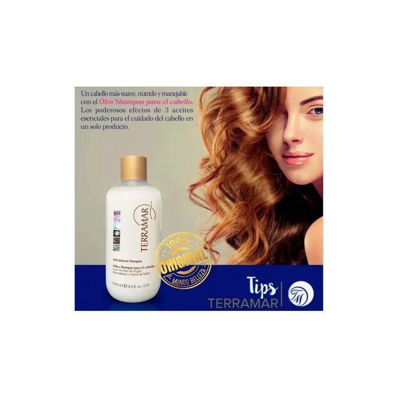 Pack Terramar Óleo Shampoo Acondicionador Exfoliante + Regal