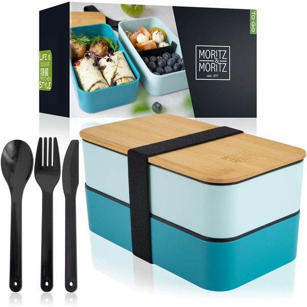 Moritz & Moritz Bento Box Kinder in Blau – Perfekte