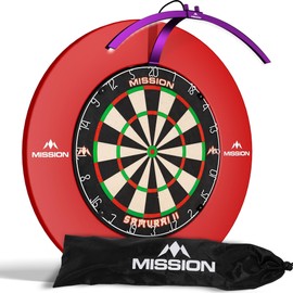 Mission Darts Torus 100 - Folding Portable Travel Light - Dartboard Lighting - Purple
