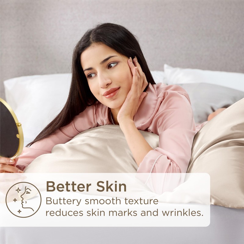 Bedsure Satin Pillowcase for Hair and Skin - Similar to