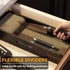 SpaceAid Knife Drawer Organizer Bamboo Insert Dock, Kitchen Steak Knives
