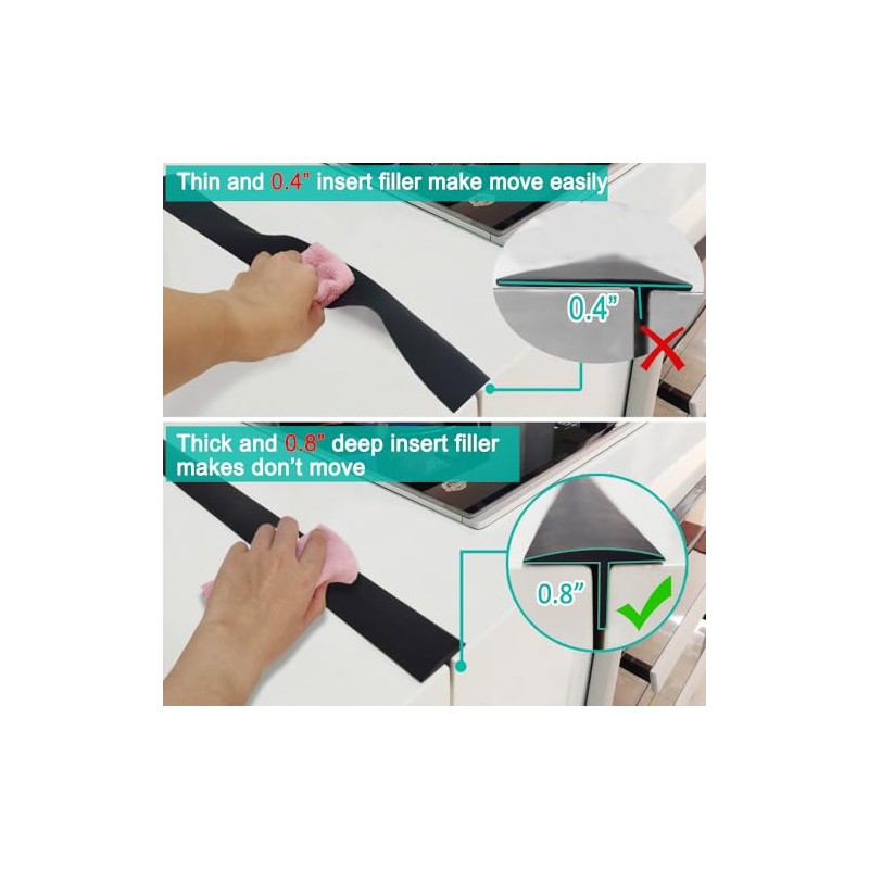 Stove Counter Gap Cover, Extra Long 30" Silicone Kitchen Gap