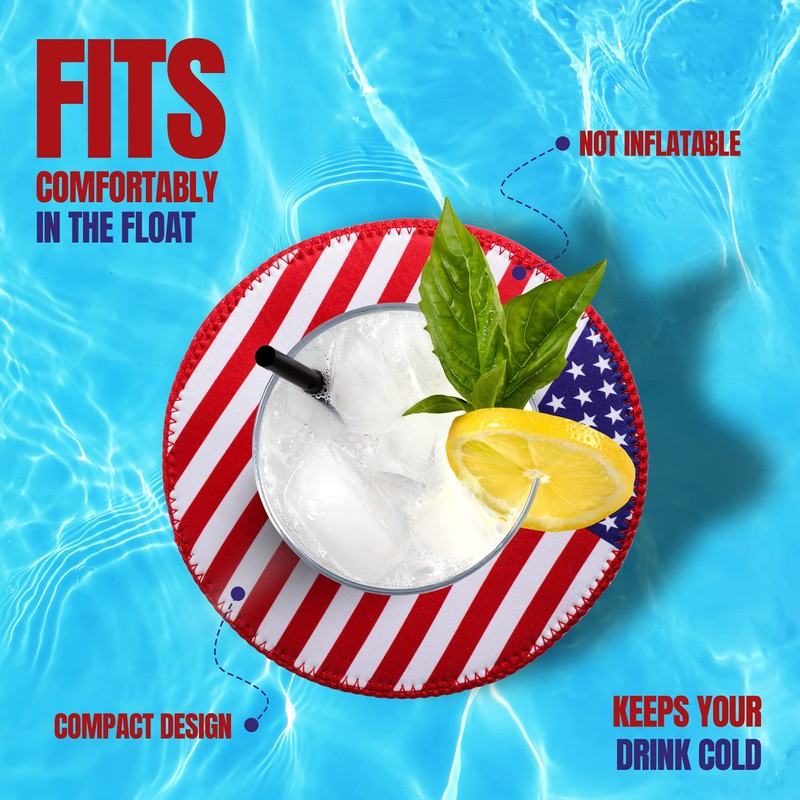 Pool FX Floating Drink Holder - Not Inflatable Floating Drink