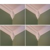 Package of 4 Crown Molding Corner Inside Block Fits 3-3