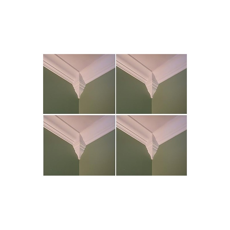 Package of 4 Crown Molding Corner Inside Block Fits 3-3