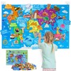 Taika World Felt Set, Felt World Map with World Famous