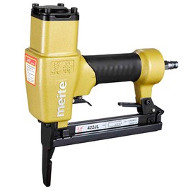 Meite 422JL Pneumatic Upholstery Stapler 20 Gauge J4 Series 1/5" Crown 1/2" to 7/8" with Long Nose for Shoe Making