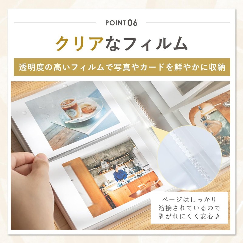 チェキアルバム 大容量 ファイル フォトアルバム チェキ帳 ポラロイド ポケット チェキフィルム ホルダー トレカ